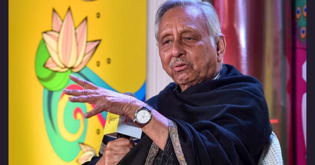 Congress leader Mani Shankar Aiyar speaks during Apeejay Kolkata Literary Festival 2025 on Saturday